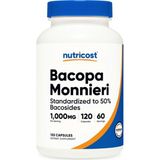 Nutricost Bacopa Monnieri 1000MG, 120 Capsul (60 Servings)..abd Menşei.39. - Aromasız