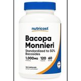 Nutricost Bacopa Monnieri 1000mg, 120 Capsul (60 Servings).Tr Tek Yetkili SATICISI OZELSPORCUGIDALARI'DIR.3835 (Renksiz)