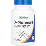 Nutricost D-Mannose 1000 Mg 120 Kapsül - Aromasız