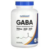 Nutricost Gaba 750 Mg 240 Kapsul