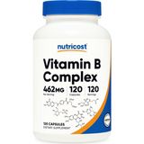 Nutricost High Potency Vitamin B Complex 462MG, 120 Capsules.abd Menşei - Aromasız