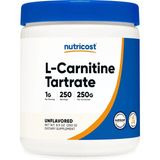 Nutricost L-Carnitine Tartrate Muscle Recovery 250 Gram - 1 Gram Per Serving, 250 Servings
