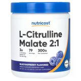 Nutricost, L-Citrulline Malate Nitric Oxide Muscle Recovery 2:1 Blue Raspberry 300 G