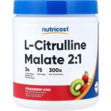 Nutricost L-Citrulline Malate Nitric Oxide Muscle Recovery 2:1 Strawberry Kiwi 300 G - Aromasız