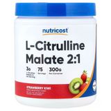 Nutricost L-Citrulline Malate Nitric Oxide Muscle Recovery 2:1 Strawberry Kiwi 300 G