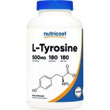 Nutricost L-Tyrosine 500mg 180 Capsules - Non-Gmo & Gluten Free Usa