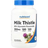 Nutricost Milk Thistle 80% 300 Mg 120 Caps - Aromasız