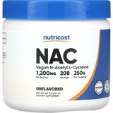 Nutricost N-Acetyl L-Cysteine (NAC) Powder 250 Gram.Usa Menşei