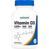 Nutricost Vitamin D3 5,000 Iu 240 Softgels - Aromasız