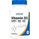 Nutricost Vitamin D3 5,000 Iu 240 Softgels