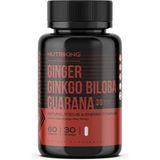 Nutriking Ginger Ginkgo Biloba Guarana 60 Kapsül 30 Servis