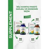 Nutrinorma Avantajlı Çiftli Destek Paketi | Enginar, Devedikeni, Karahindiba 90 Tablet + Glukozamin, Msm ve Kondroitin 60 Tablet | Ekonomik Kombinasyon