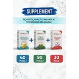 Nutrinorma Premium 3'lü Destek Paketi | Enginar + Devedikeni + Karahindiba 90 Tablet | Kore Ginsengi Multivitamin & Mineral 30 Tablet | Glukozamin + Msm + Kondroitin 60 Tablet | Avantajlı Takviye Edici Gıda Seti