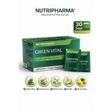 Nutripharma Green Vital Bariatrik Multivitamin Mineral Spirulina Bromelain İnülin Ananas Aromalı 30 Saşe