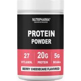 Nutripharma Protein Tozu – Berry Cheesecake | 20 G Protein, 27 Vitamin & Mineral | 464 G, 16 Servis