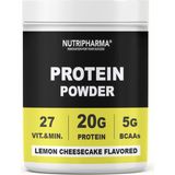 Nutripharma Protein Tozu Lemon Cheesecake | 20 G Protein, 27 Vitamin & Mineral | 464 G, 16 Servis