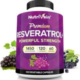 Nutrivein Resveratrol 1450 mg 120 Capsules - Aromasız