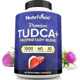 Nutrivein Tudca Liver Support Supplement 1000 mg 60 Vegetable Capsules - Aromasız