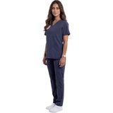 Nutrix Uniforma Nutrix Üniforma Lacivert Logolu Hemşire Forması Yarasa Kol Likralı Scrubs Kadın (Yeni Yönetmeliğe Uygun – Patriot Blue) - 34