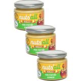 Nuts'all Ballı Fıstık Ezmesi 3'lü Paket (280 G x 3) - Tatlı Kaşık Keyfi - 840 gr