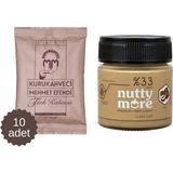 Nutty More 100 gr x 10 Adet & Nutty More %33 Fındık Parçacıklı Fındık Ezmesi 200 gr