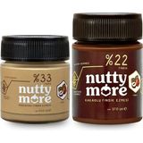 Nutty More %33 Fındık Parçacıklı Fındık Ezmesi 200 gr + %22 Kakaolu Fındık Ezmesi 370 gr