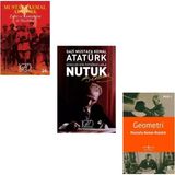 Nutuk - Kumandan Ile Hasbihal - Geometri Atatürk'ün Yazdığı Kitaplar 3 Kitap Set - Gazi Mustafa Kemal Atatürk