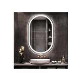 Nuun Dekor 100x70 Dokunmatik Beyaz Ledli Oval Ayna Dimmer
