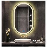 Nuun Dekor 100x70 Dokunmatik Gün Işığı Ledli Oval Ayna Dimmer