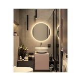 Nuun Dekor 60cm Günışığı Ledli Yuvarlak Banyo Aynası - Trafolu