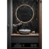 Nuun Dekor 70cm Trafolu Günışığı Ledli Dekoratif Yuvarlak Banyo Aynası - Trafolu Şeffaf