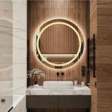 Nuun Dekor 80 Cm Günışığı Ledli Ayna, Kumlamalı Banyo Aynası / Trafolu