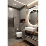 Nuun Dekor 80cm Beyaz Ledli Banyo Lavabo Ofis Kuaför Makyaj Aynası - Trafolu Beyaz