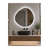 NUUN DEKOR 80x80cm Beyaz Ledli DOKUNMATİK ON/OFF LEDLİ AYNA (DİMMER)