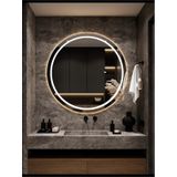 Nuun Dekor 90 Cm Gün Işığı Ledli Kumlama Banyo Lavabo Ofis Makyaj Kuaför Aynası 90 x 60 Şeffaf