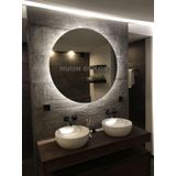 Nuun Dekor 90Cm Beyaz Ledli Ayna, Banyo Aynası - Trafolu