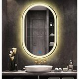 Nuun Dekor Oval Gün IşığıLedli Ayna Dokunmatik (dimmer Özellikli) Beyaz
