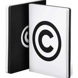 Nuuna Gri Copyrıght A5 Premium Kağıt 256 Sayfa Noktalı Deri Defter