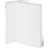 Nuuna Gri Dots A5 Premium Kağıt 176 Sayfa Noktalı Deri Defter