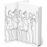 Nuuna Gri Friends A6 Premium Kağıt 176 Sayfa Noktalı Deri Defter