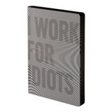 Nuuna tasarım Not Defteri Graphic L " – " I Work for Idiots – Smooth Bonded deri, Softcover, Farbschnitt, Punktraster, 256 sayfa Premium kağıt, DIN A5, siyah/beyaz