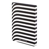 nuuna Tasarım Not Defteri Graphic L -"Prêt À Écrire" - Smooth Bonded Leather, Softcover, Renkli Kesim, Nokta Izgara, 256 Sayfa Premium Kağıt, DIN A5, Siyah/Beyaz
