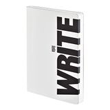 Nuuna tasarım Not Defteri Graphic L " – " Write-Wrong – Smooth Bonded deri, Softcover, Farbschnitt, Punktraster, 256 sayfa Premium kağıt, DIN A5, beyaz