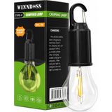 Nuveden USB Şarjlı Seyyar Ampul Model=rustik Kamp Lambası Mandallı Kanca Askılık 3-Kademe Işık Ekl-06 G-9 - 1 - Renkli