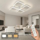 Nuvo Led Plafonyer Avize 3 Renk Kumandalı Beyaz