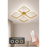 Nuvo Led Plafonyer Avize 3 Renk Kumandalı Eskitme