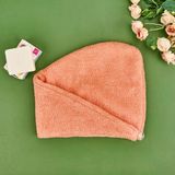 Nuvomon Mikrofiber Saç Havlusu - Somon - 57X27 cm - Çok Renkli - tek ebat