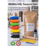 NUVVA Renkli Kil Tasarım Seti, renkli Seramik hamuru kil çamuru, Zıplayan Kil, köpük oyun hamuru