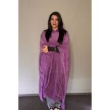 Nuvy - Aeria Hoodie Giyilebilir Battaniye Rahat Kalıp Tek Beden - Lila - 165 x 137 cm