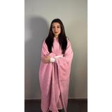Nuvy Giyilebilir Hoodie Battaniye Pembe - 165 x 137 cm
